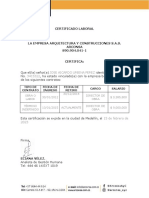 CERTIFICADO LABORAL - Jose Urbina