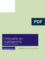 Innovatie en Regelgeving Kansen en Obstakels PDF