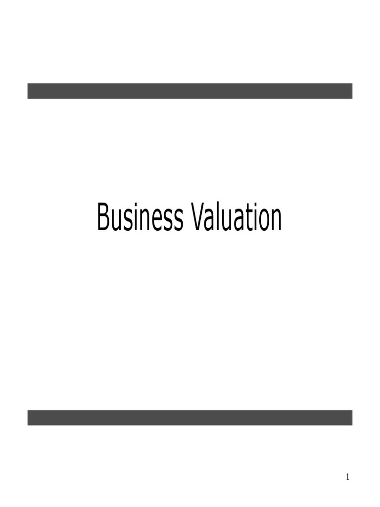 Asset-Based Business Valuation Insights | PDF | Equity (Finance) | Book ...