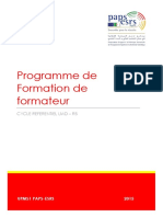 Programme de Formation de Formateur R5