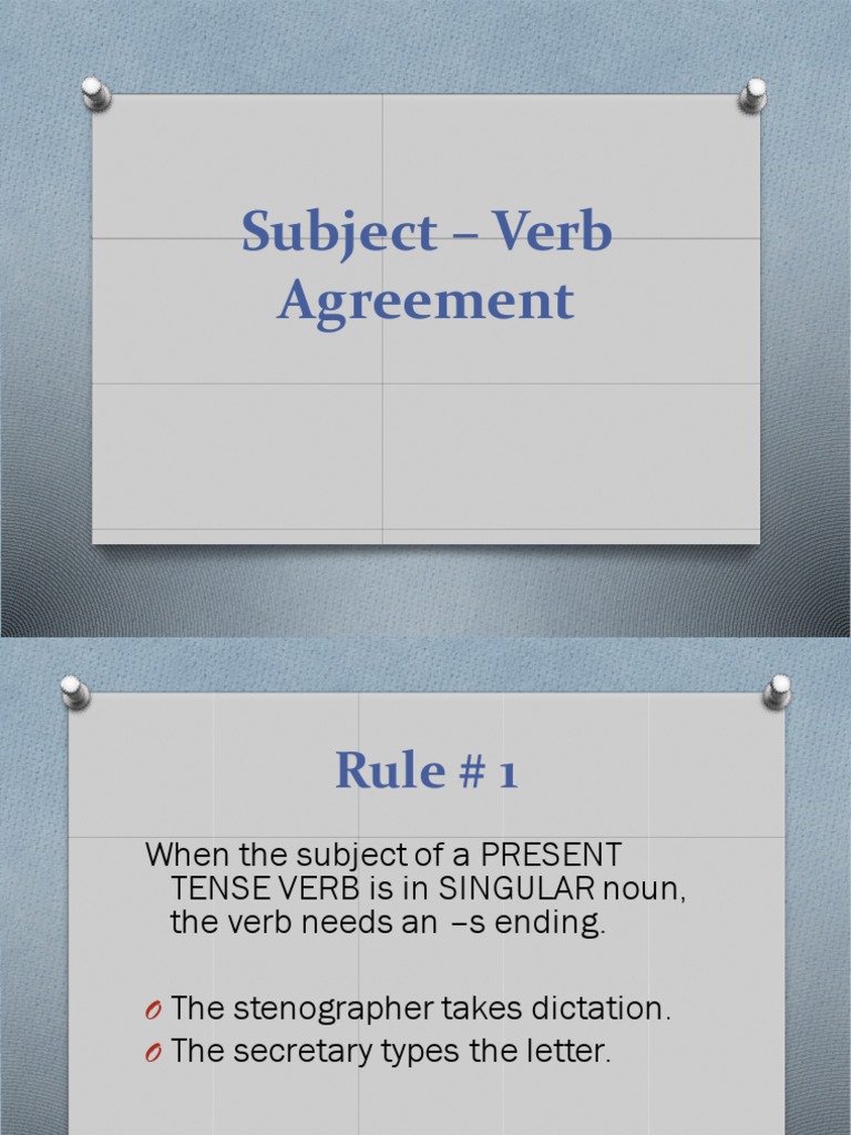 8 Subject-Verb Agreement PDF | PDF | Grammatical Number | Plural
