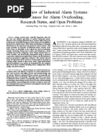 An Overview of Industrial Alarm Systems: Main Causes For Alarm Overloading, Research Status, and Open Problems