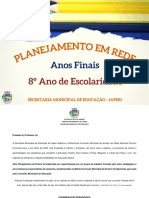 Planejamento anual de ensino para 8o ano