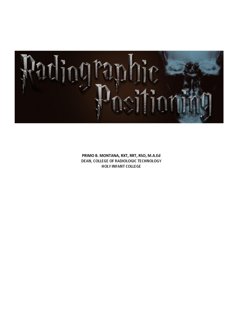 RADIOGRAPHIC POSITIONING AND RELATED ANATOMY PDF visual data 6