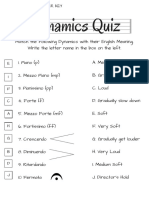 MusicDynamics- Answer Key 