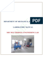 Thermal Engg Lab Manual