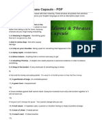 Idioms and Phrases Capsule PDF
