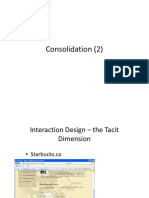 Interaction Design - Consolidating User Models
