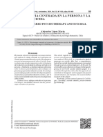 Psicoterapia Centrada en La Persona Y La Ideación Suicida: Person-Centered Psychotherapy and Suicidal Ideation