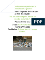 Gestión proyecto basura comunidad