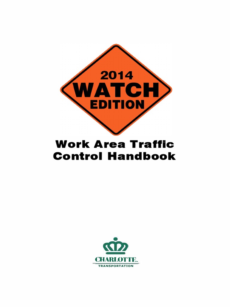 Work Area Traffic Control Handbook | PDF | Traffic | Lane