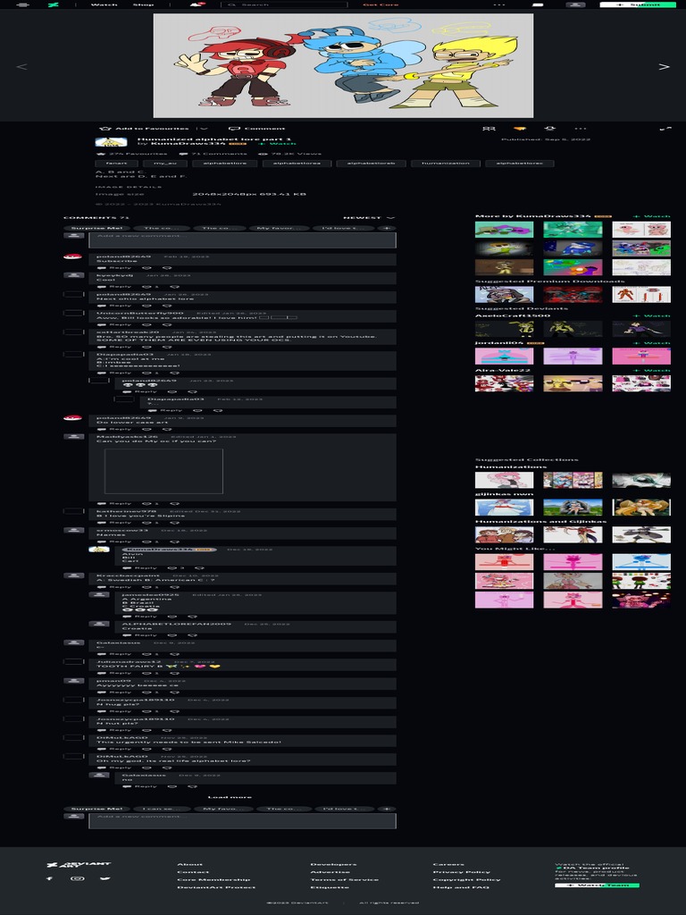 Humanized Alphabet Lore Part 1 by KumaDraws334 On DeviantArt PDF | PDF