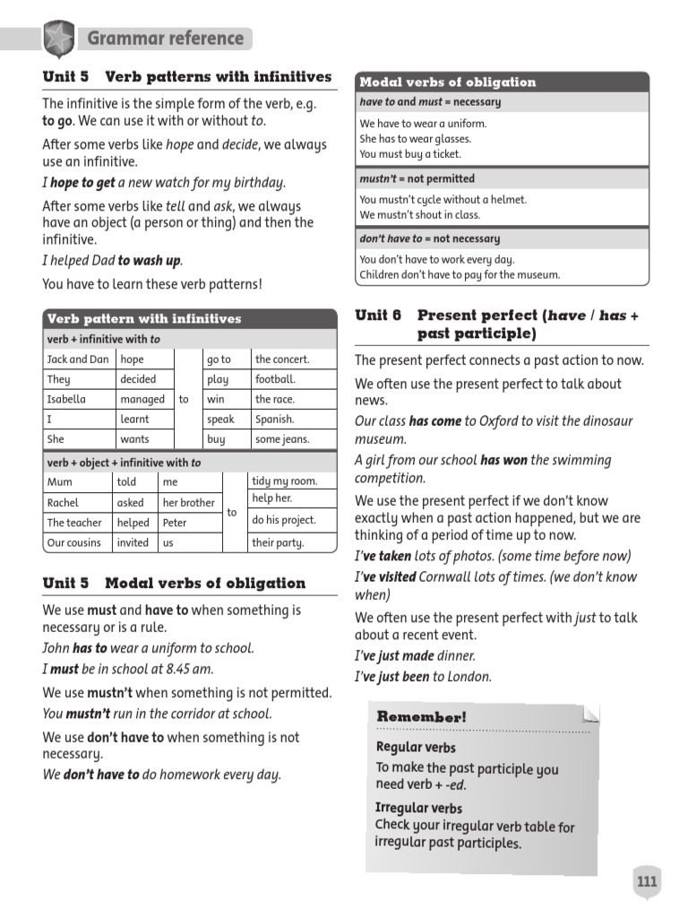 Activity Book Ace 5 Download Free Pdf Verb Morphology