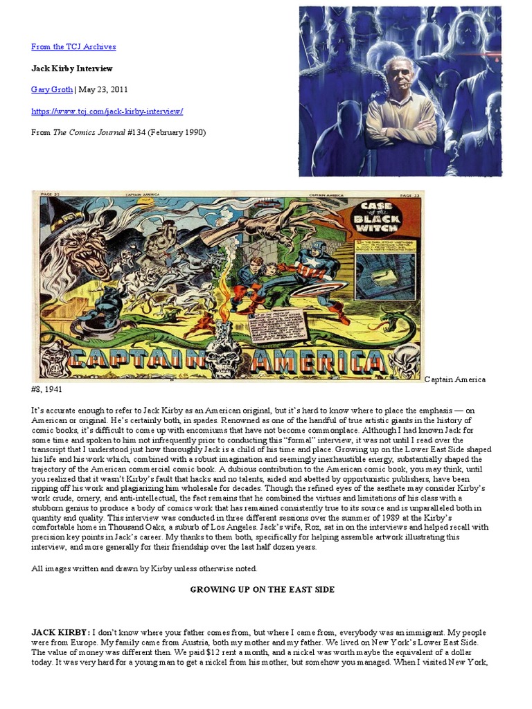 Jack Kirby Interview | PDF