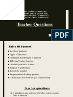 Teacher Question PPT GRP No 5