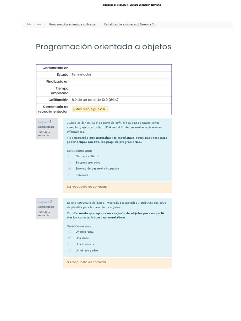 Examen de Programación Orientada a Objetos | PDF | Java (lenguaje de ...