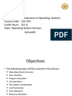 Lec 3 Operating System Services