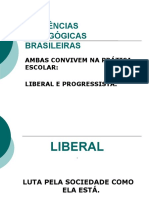 Tendências pedagógicas brasileiras: liberal, progressista e pós-LDB