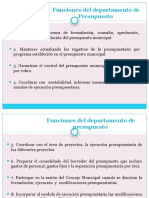 Funciones Del Departamento de Presupuesto, Contabilidad y Tesoreria 2021