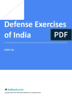 Defense Exercises of India - Study Notes