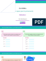Ley de Signos para La Potenciación
