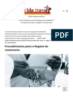 Procedimentos para o Registo Do Casamento - Vida Nova