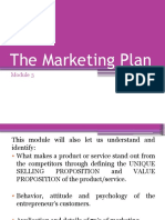 Marketing Plan Module 3: Value Proposition, USP, Customers
