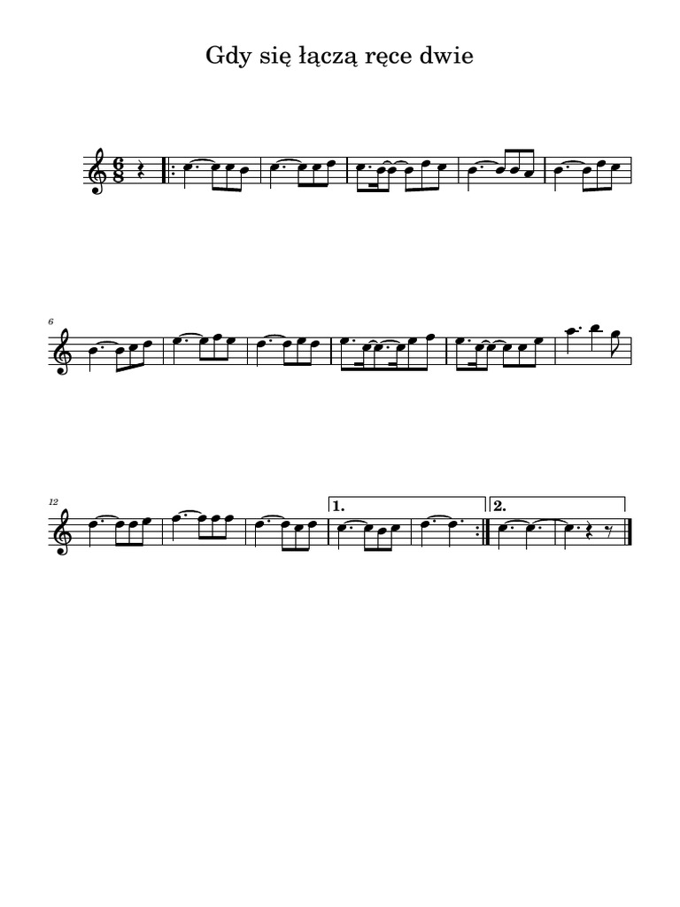Gdy_się_łączą_ręce_dwie - Violino.pdf | PDF