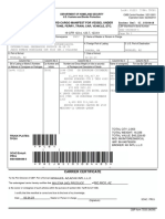 Broker Ref: 01.0508448 Inward Cargo Manifest For Vessel Under Five Tons, Ferry, Train, Car, Vehicle, Etc