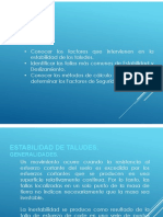 Diapositivas 1-27 Estabilidad de Taludes PDF