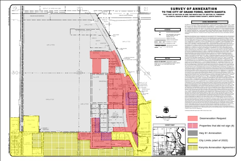 Grand Forks Annexation Survey Report | PDF | Plat | Geographic Data And ...