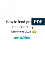 How To Lead Projects in Uncertainty