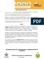 Proceso contratación y terminación