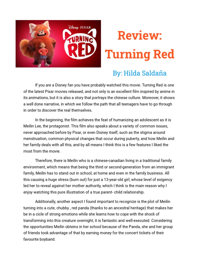 Review Turning Red | PDF