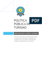 Política Pública de Turismo: Exemplos Estadual e Municipal