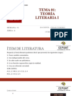 Teoría Literaria I