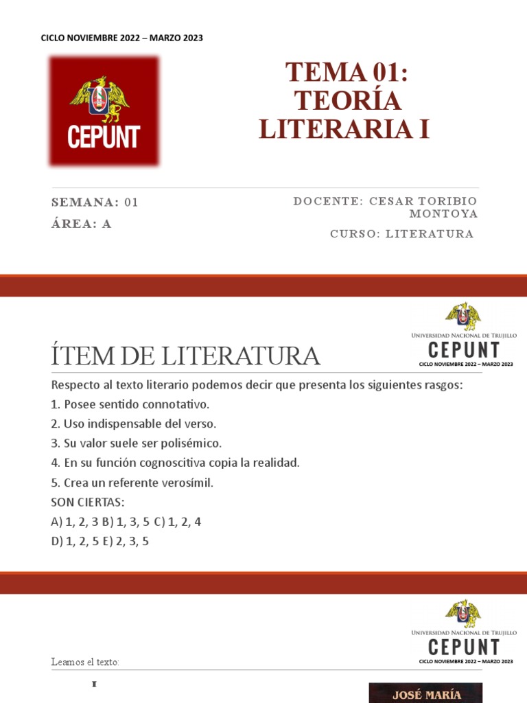 Teoría Literaria I PDF Teatro Narración