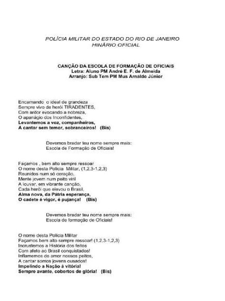 Canção Da Esfo Bpchoque E Bope Pdf