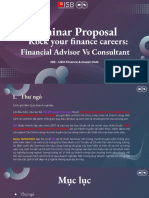 Proposal COSEM - Financial Advisory Vs Consultant