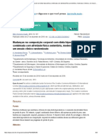 Mudanças na composição corporal com dieta hipocalórica combinada com atividade física sedentária, moderada e intensa_ um ensaio clínico randomizado