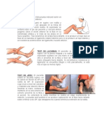 Pruebas de Rodilla