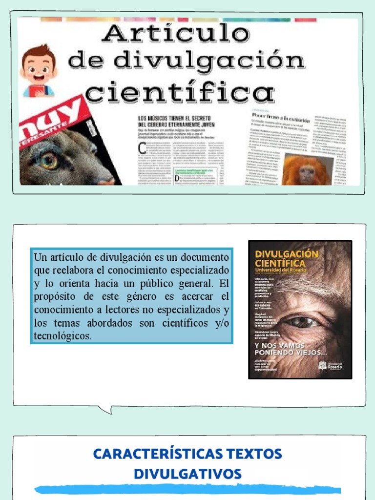 Estructura de un Artículo de Divulgación | PDF | Artes del Lenguaje y ...