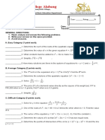 Advanced Math 9 Qualifying Exam AY 2022 - 2023