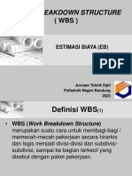 Work Breakdown Structure: Estimasi Biaya (Eb)