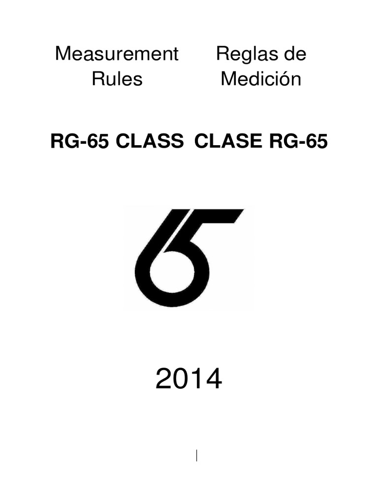 Reglas Clase RG 65 2014 | PDF | Embarcación | Transporte de agua