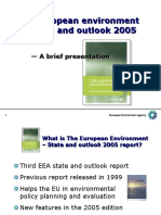 The European Environment - A Brief Overview of the 2005 Report