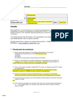 SAP PM - Questionario Manutenção Raizen Lubrificante