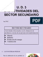 (Versión Castellano) U. D. 3. LAS ACTIVIDADES DEL SECTOR SECUNDARIO. 3PDC PDF