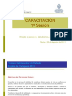 TORNEO INTERESCOLAR DE DEBATES - Capacitación Basica - Tarapaca 2011