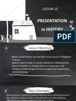 PRESENTATION in HISTORY